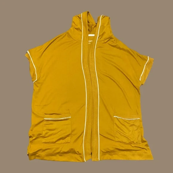 Koolaburra by UGG Cloud Jersey Short Sleeve Cardigan-Chai Tea - Picture 5 of 10